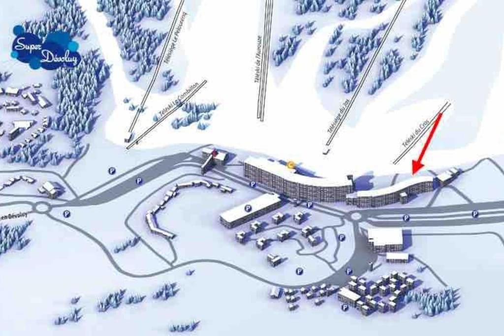 Appart T2 A Superdevoluy Au Pied De Piste Exterior photo
