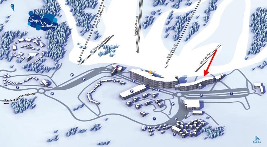 Appart T2 A Superdevoluy Au Pied De Piste Exterior photo